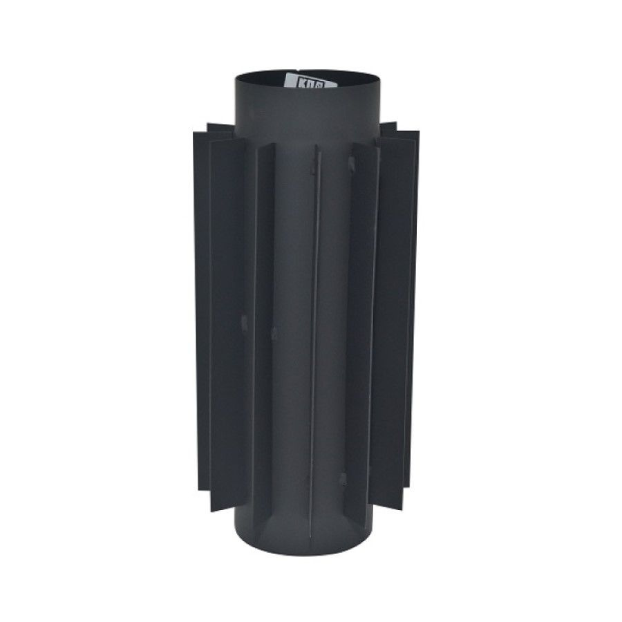 Радиатор для дымохода КПД черный, сталь 2 мм, 120 мм #1