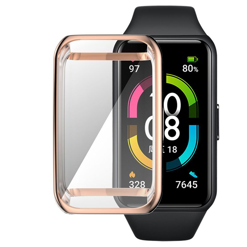 чехол для huawei band 7 6 / honor band 7 6, мягкий корпус с полным покрытием из тпу  #1