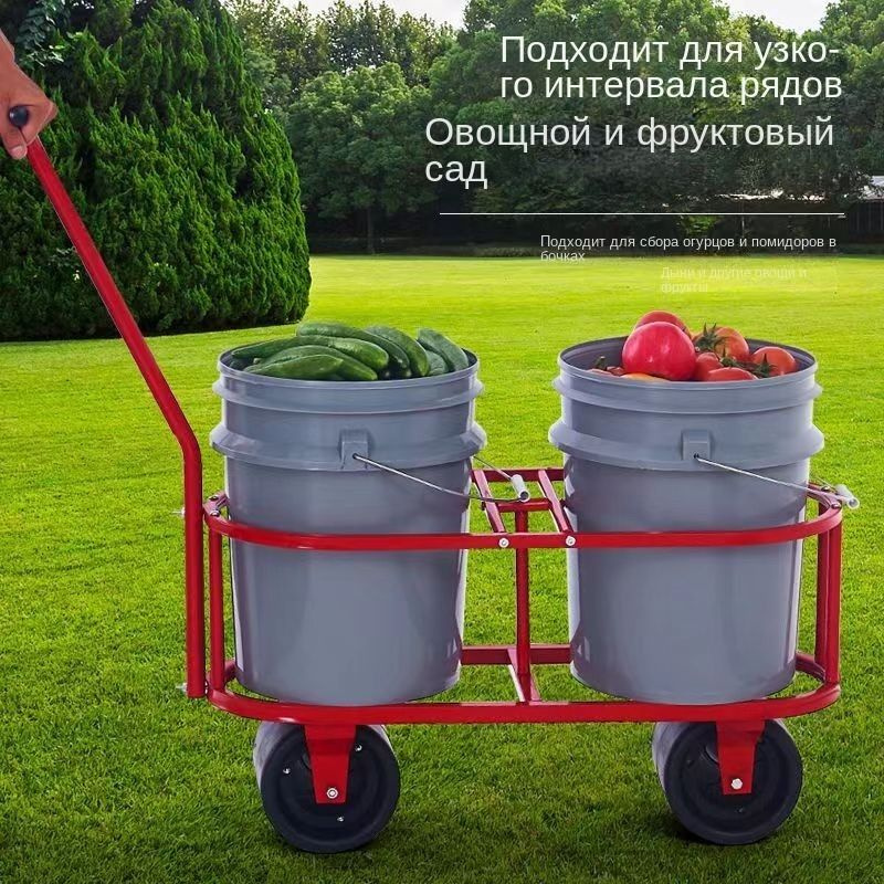 Тележка садовая Promotion season ljjh22_коричнево-красный, 100 кг ...