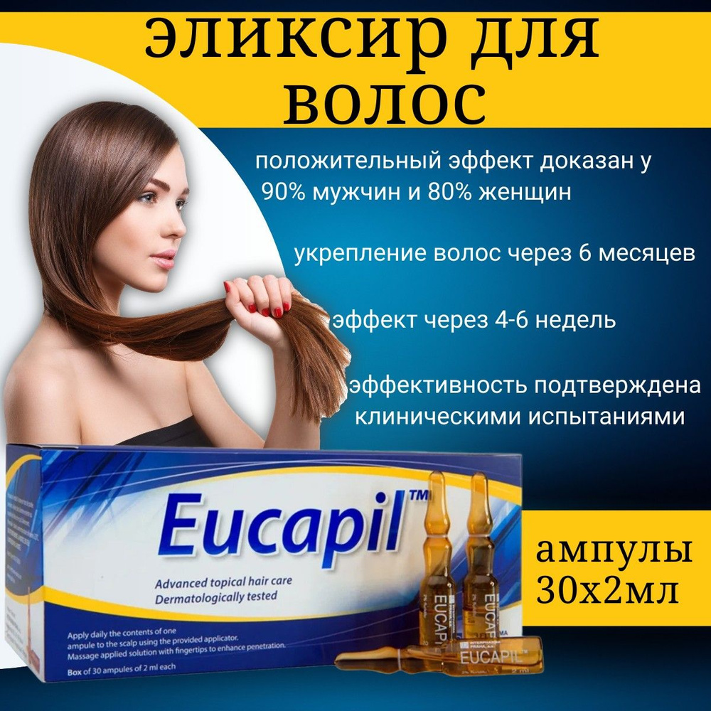 Эвкапил (Eucapil) - эффективное средство для роста волос (30х2мл)