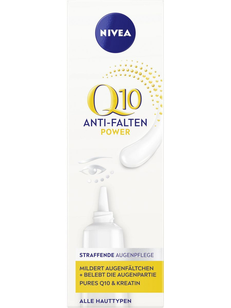 Крем для ухода за кожей NIVEA Q10 Power Anti-Falten + Straffung Augenpflege #1