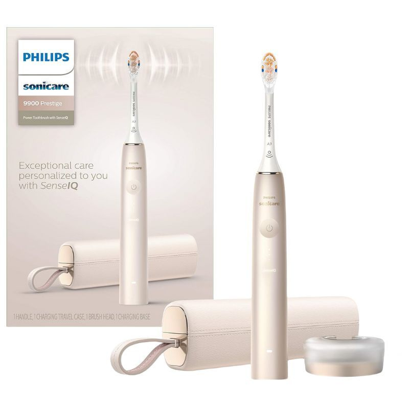 Philips Набор электрических зубных щеток Diamond Clean Prestige 9900 HX9996, золотой  #1