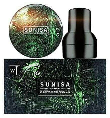 SUNISA Увлажняющий кушон Основа для макияжа Water Beauty And Air Pad CC Cream  #1