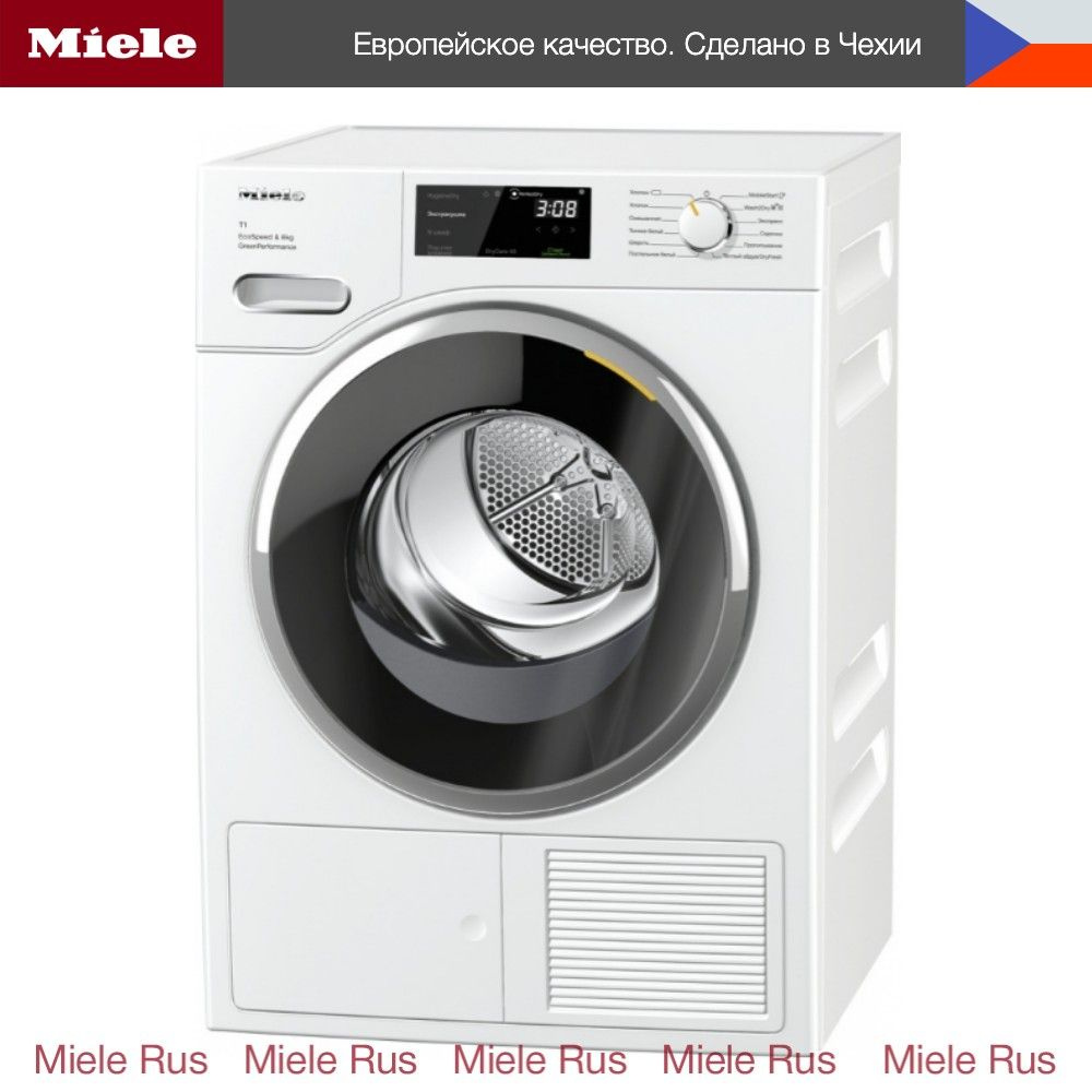 Сушильная машина Miele TWF760WP, 8 кг купить по выгодной цене в  интернет-магазине OZON (1146280381)