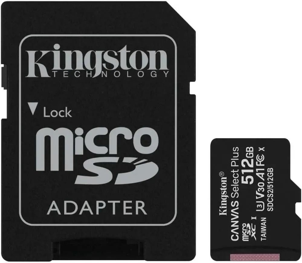 Карта памяти Kingston Canvas A1 microSD 512 ГБ / microSDXC Canvas 512 ГБ /  Карта расширения памяти 512 GB - купить с доставкой по выгодным ценам в  интернет-магазине OZON (1577622800)