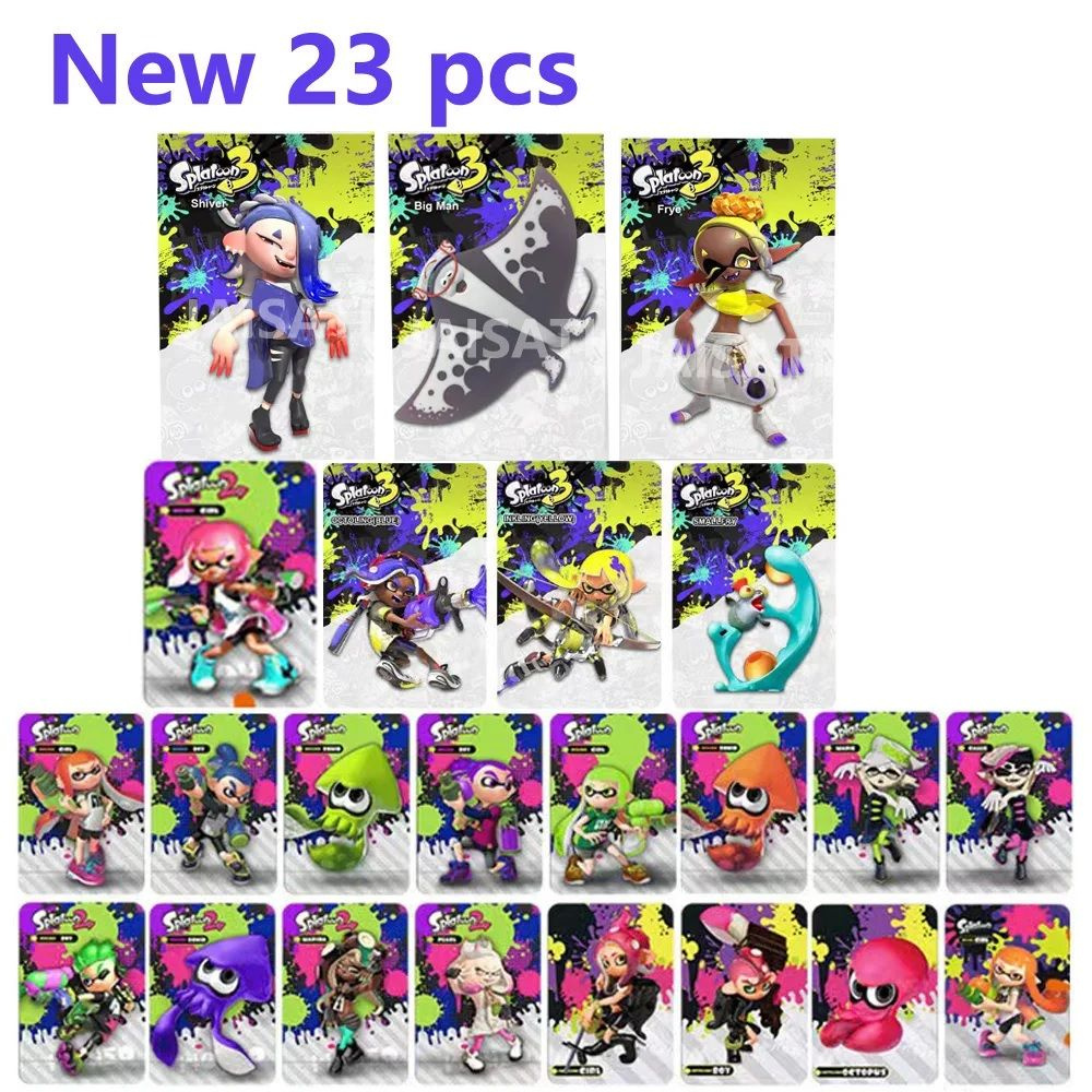 23 PCS Amiibo NFC карты для Switch Splatoon Серийная игра