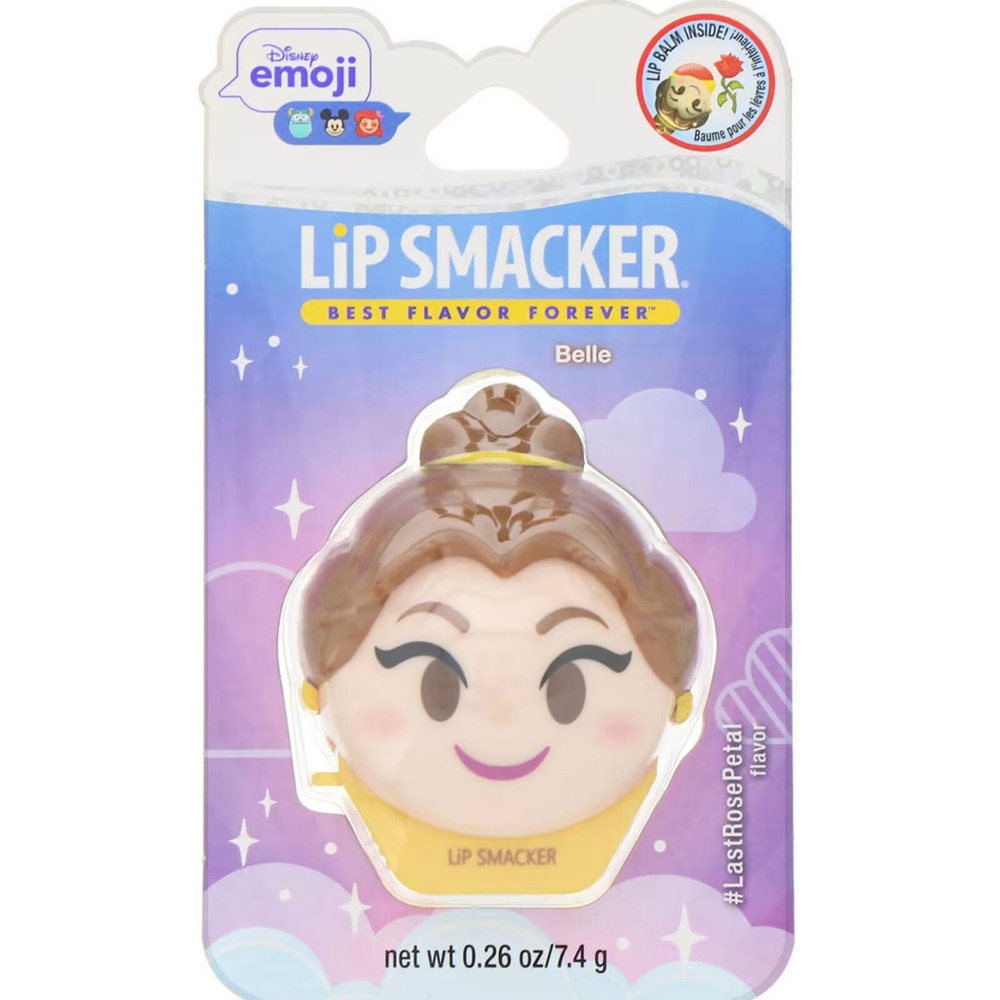 Lip Smacker, Disney Emoji, бальзам для губ, Belle, #LastRosePetal, 7,4 г #1