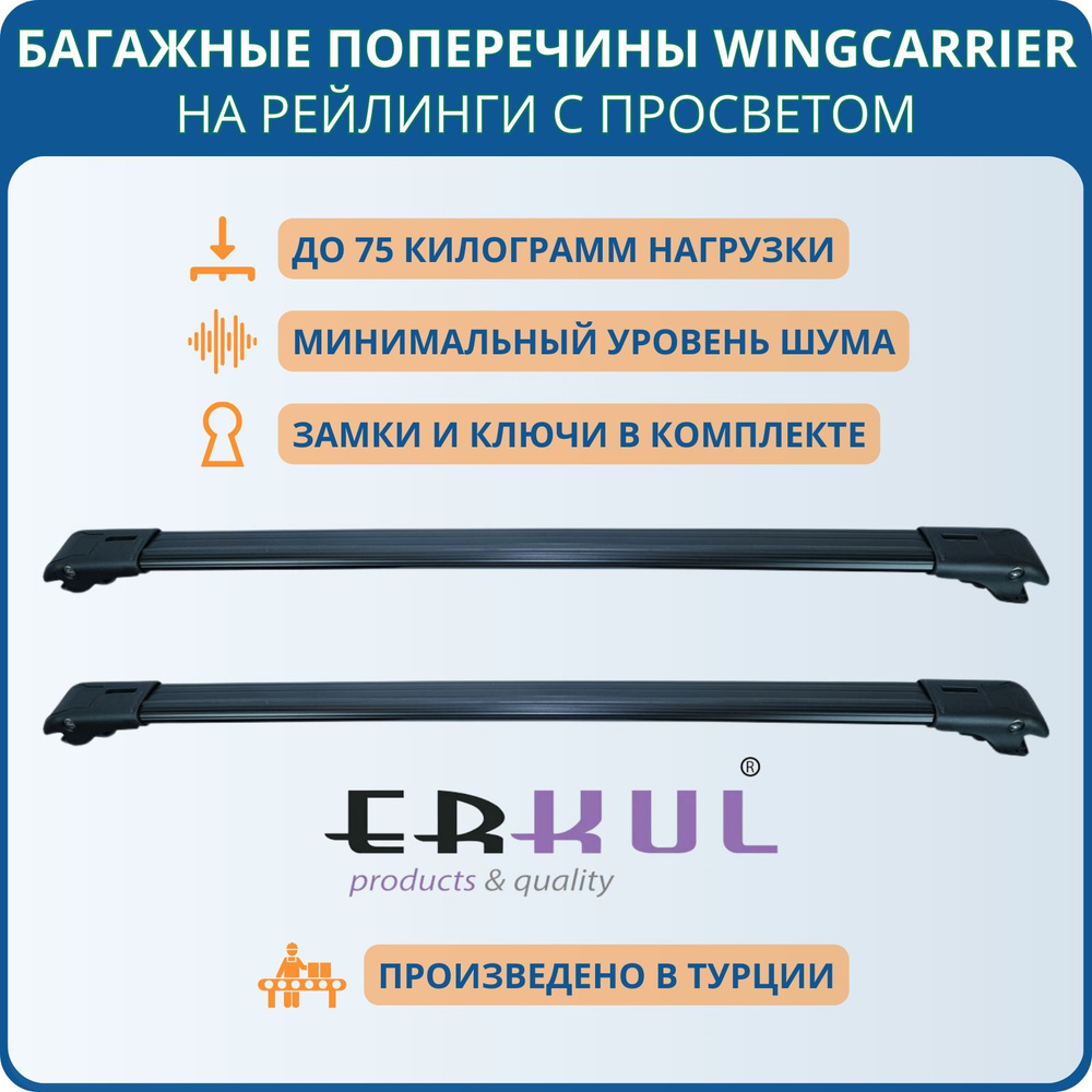 Багажные поперечины Wingcarrier V1 чёрные для Mercedes Vito/Viano 2003-2024  #1