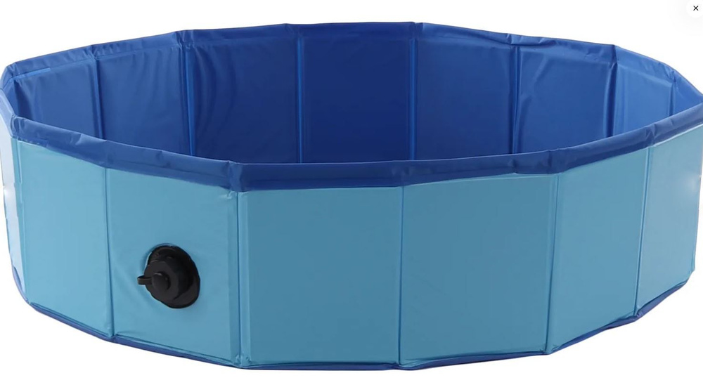 Бассейн для собак ф 160 см х 30 см, синий/голубой #1