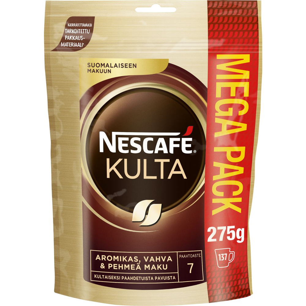 Кофе Нескафе Культа Nescafe Kulta 275 гр. (Finland) - купить с доставкой по  выгодным ценам в интернет-магазине OZON (1584655597)