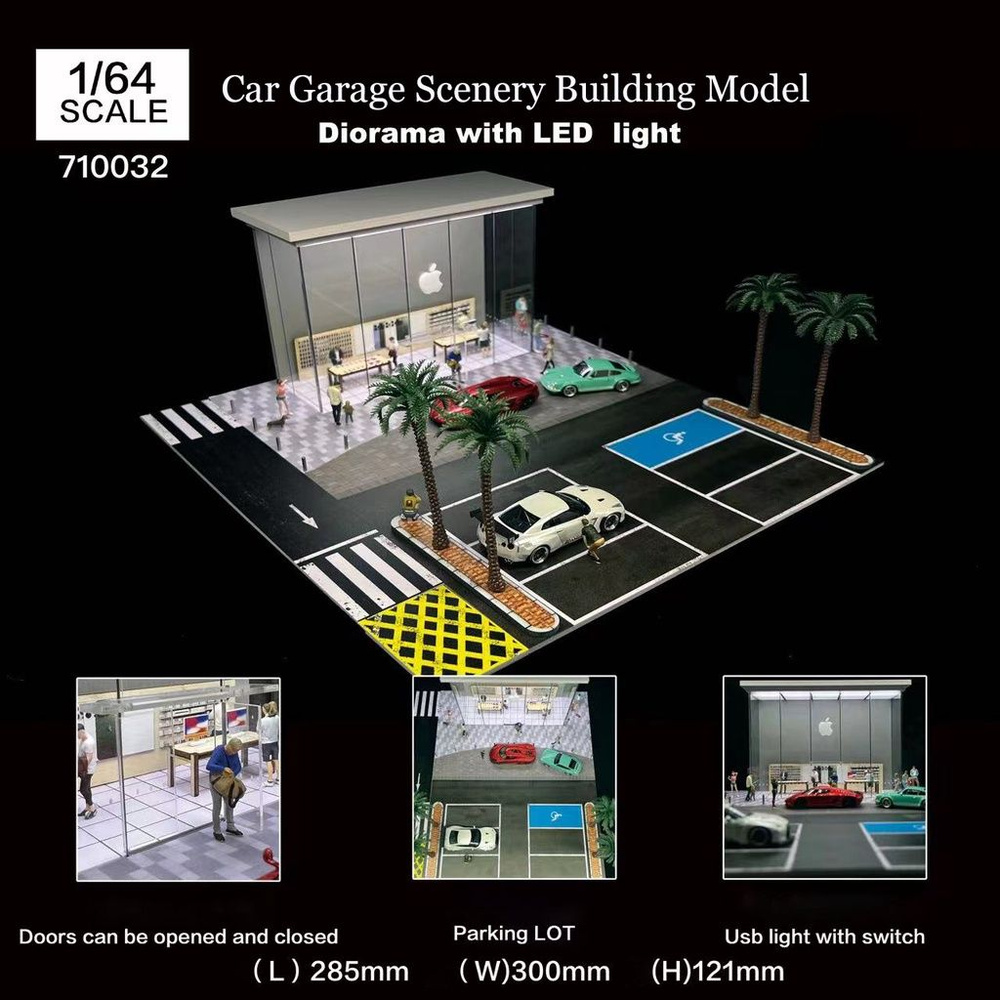 G-FANS 1:64 Сцена-пазл Автомобильный гараж с подсветкой купить на OZON ...