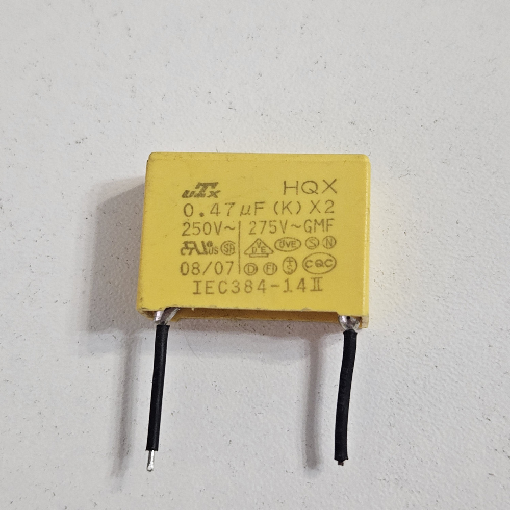 HQX, пленочный конденсатор 0.47uF /275V (демонтаж) Original - купить с ...