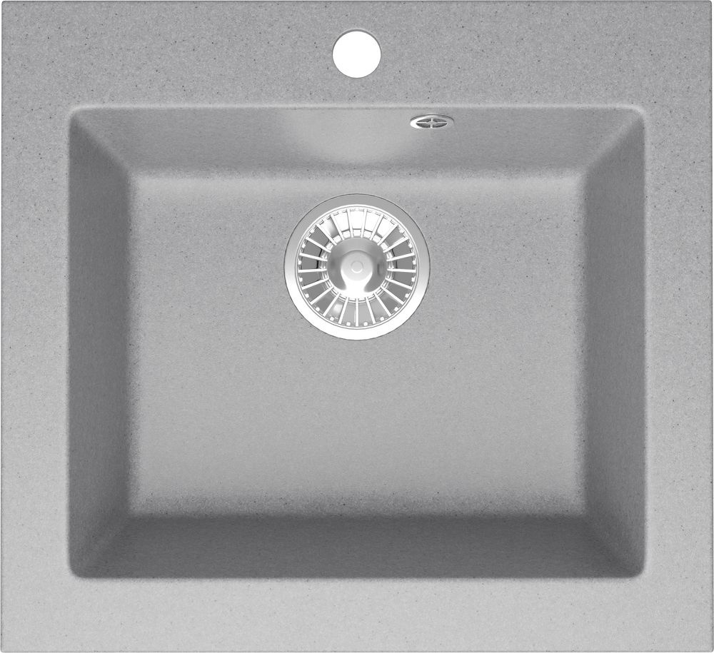 Мойка кухонная Domaci Болонья М-35-006 прямоугольная, 48x44, серая ...