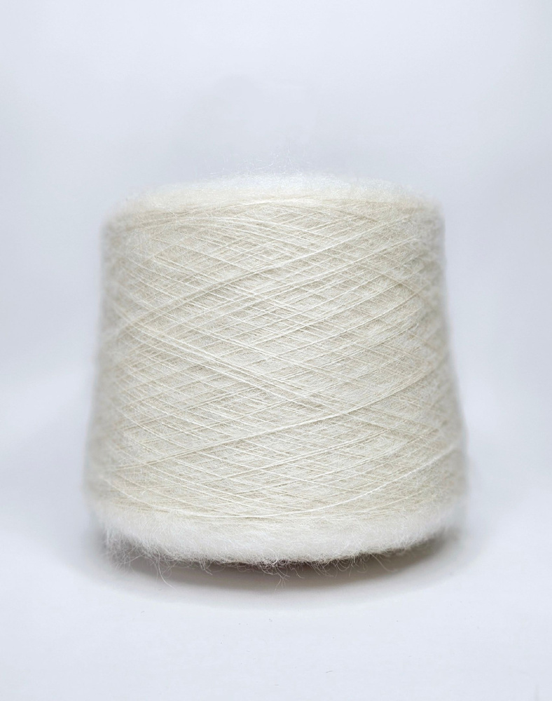 Пряжа для вязания Filcom art Aurora, кид мохер 70% шелк 30%, 850 м в 100 гр (айвори) 100 гр  #1