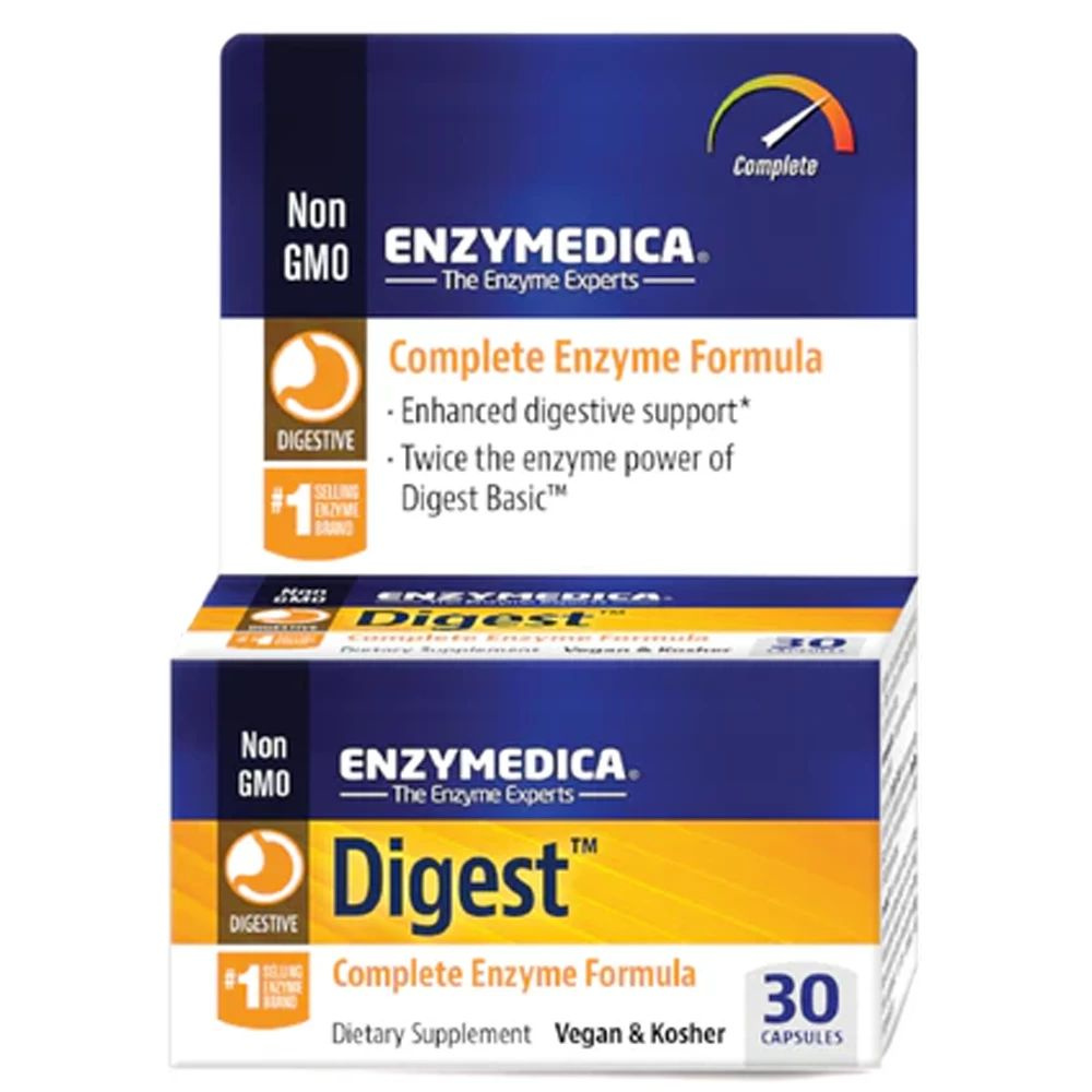 Enzymedica Digest Complete Enzyme Formula 30 капсул, Полная формула ...