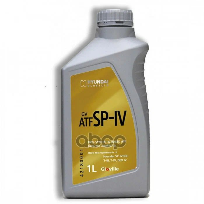 Масло трансмиссионное ,1 л.,GV ATF SP-IV HYUNDAI GLOVILLE 42180001 ...