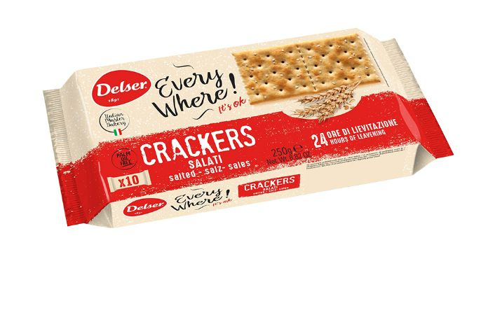 Крекеры Delser с солью 250г, Италия - купить с доставкой по выгодным ...