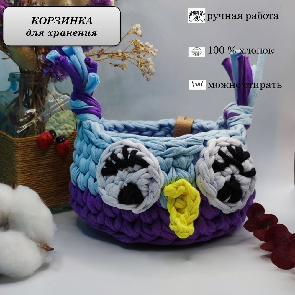 Корзина для хранения длина 15 см, ширина 15 см, высота 8 см.  #1