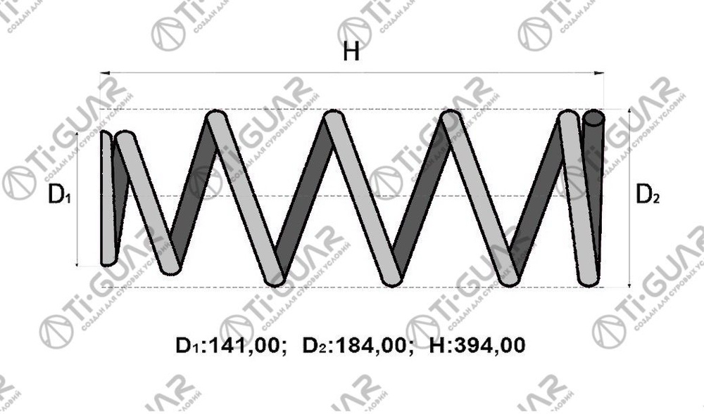 Пружина 48131-48020/TG-CSS0023* Ti GUAR #1