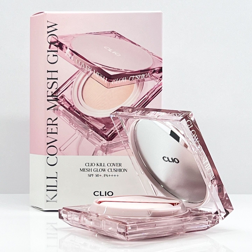 Кушон Clio Kill Cover Mesh Glow Cushion Set +Refill Color3 Linen No.21 Yellow Beige Natural #1