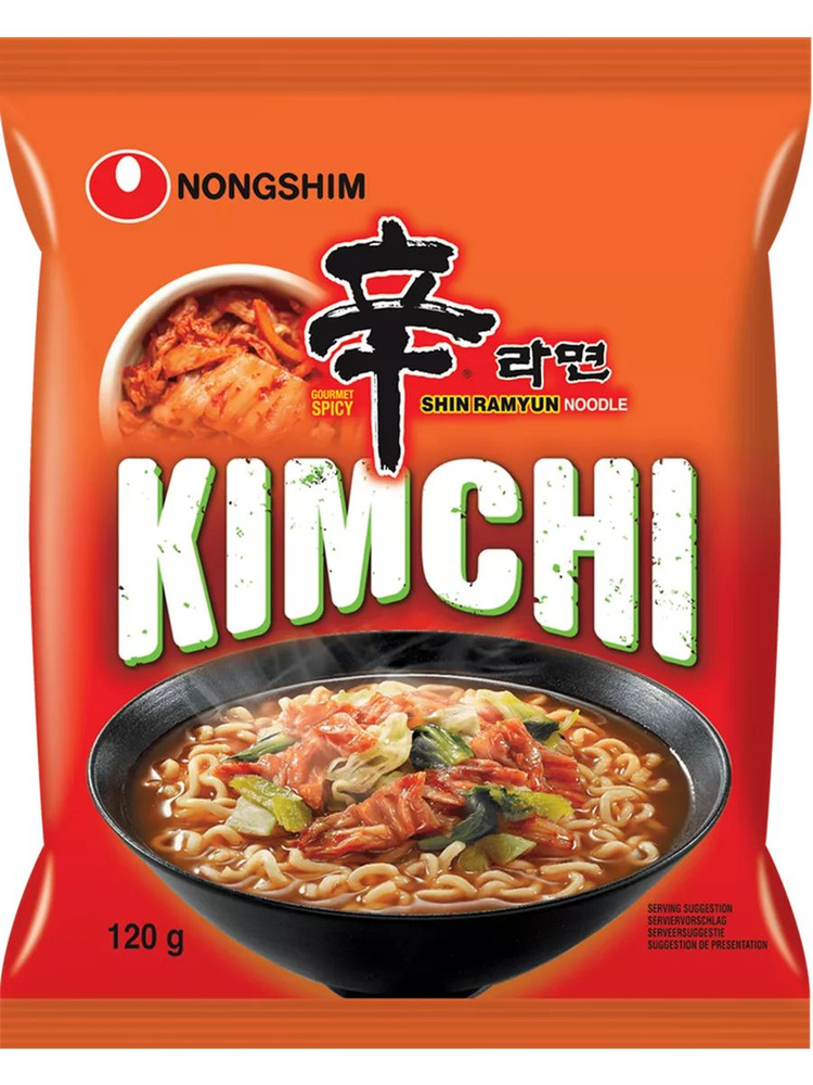 Лапша NONGSHIM Кимчи Рамен, 120г - купить с доставкой по выгодным ценам ...