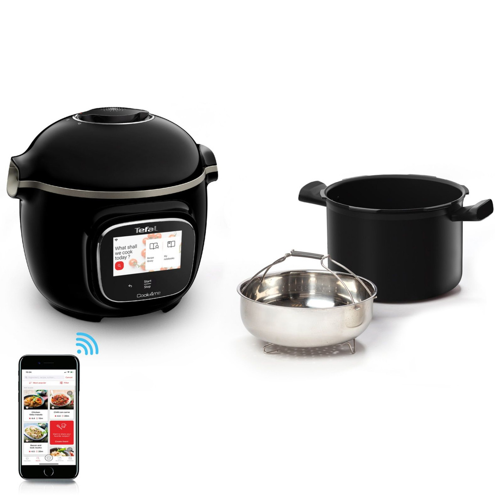Мультиварка скороварка Tefal Cook4me Touch CY912832, с чашей 6 л ...