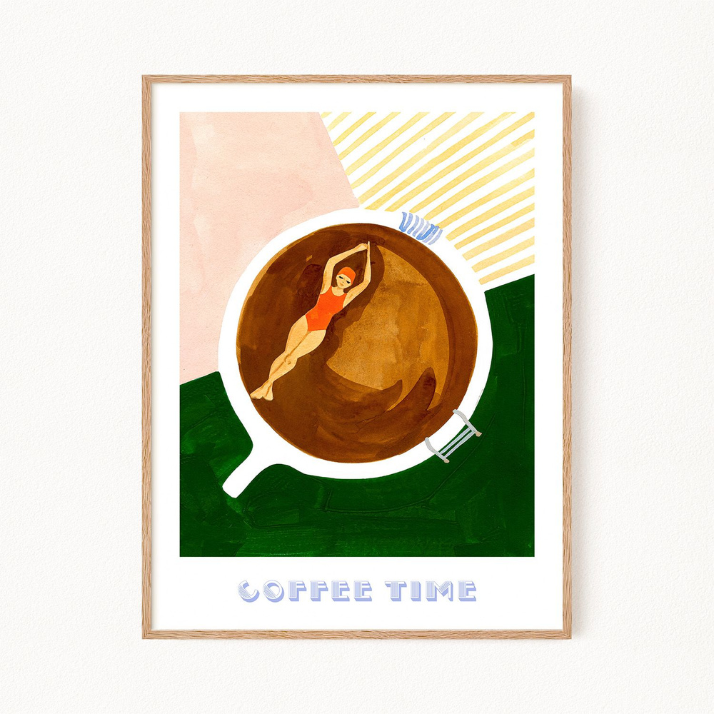 Постер для интерьера "Coffee Time", 40х50 см #1