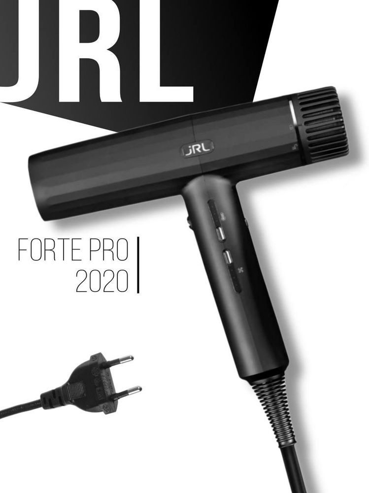 jRL Professional Фен для волос Professional Forte pro 2150 Вт, скоростей 3, кол-во насадок 3, черный #1