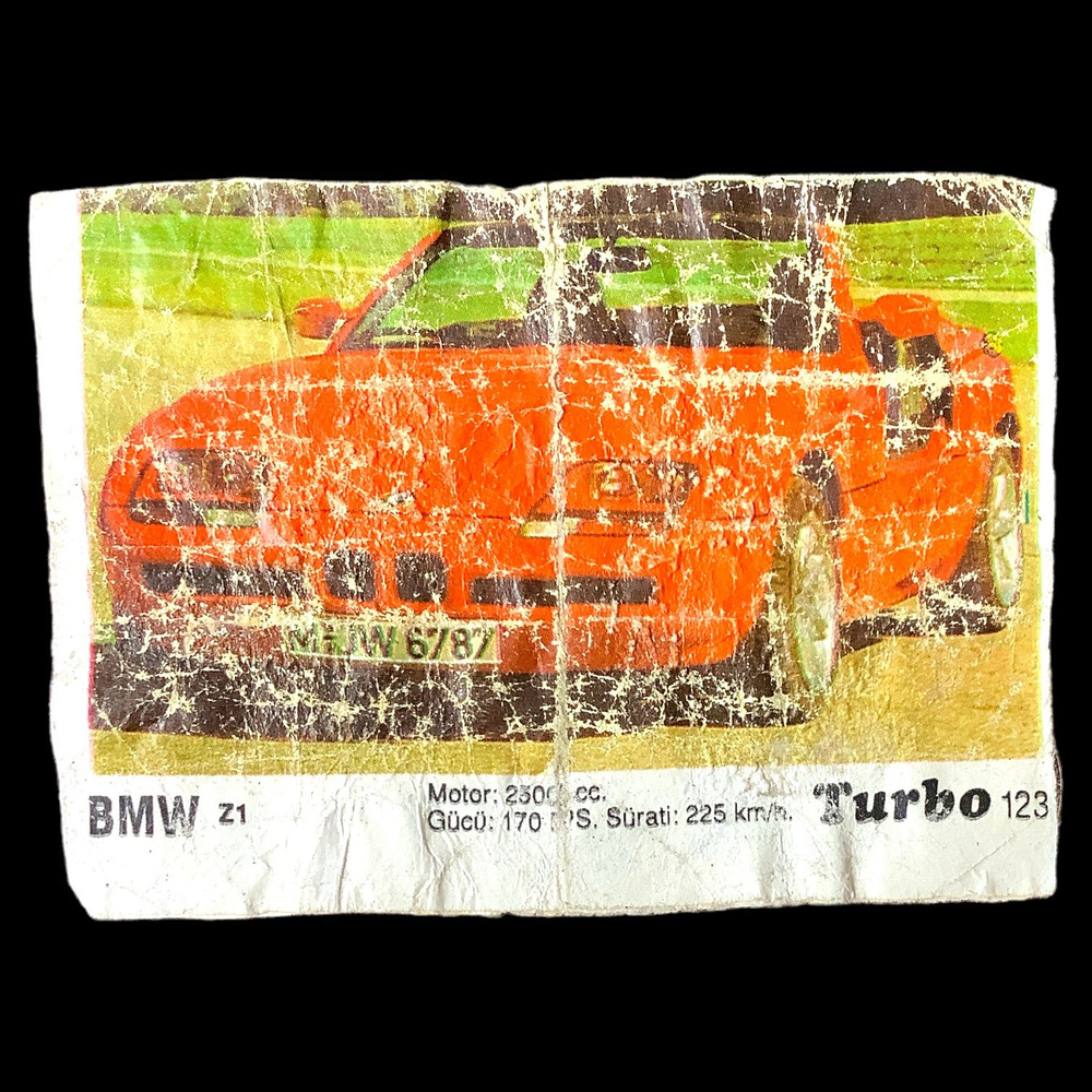 Вкладыш Турбо 1990 год, BMW Z1, 123 #1