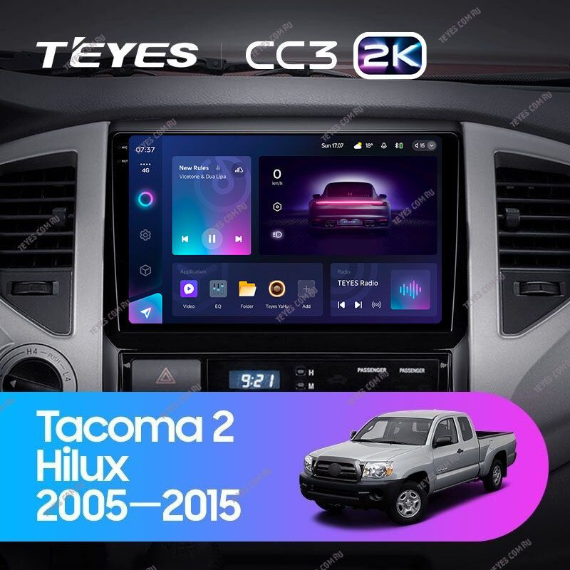 Штатная магнитола Teyes CC3 2K 4/32 Toyota Hilux (2005-2015) #1