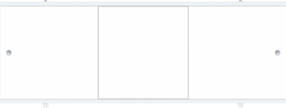 Экран раздвижной под ванну "ПРЕМИУМ А" Метакам "Белый" 148 см  #1