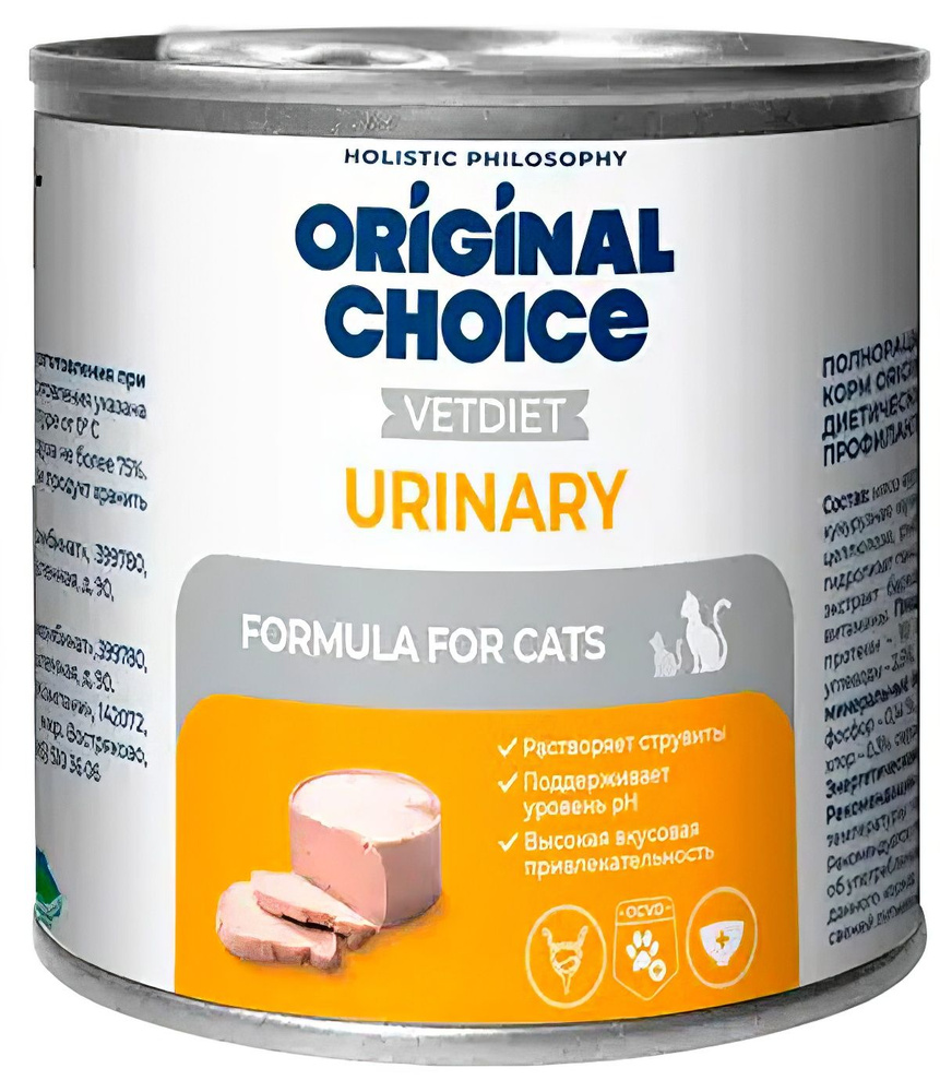 Корм Original Choice Vetdiet Urinary Holistic (паштет) для кошек, профилактика мочекаменной болезни, #1