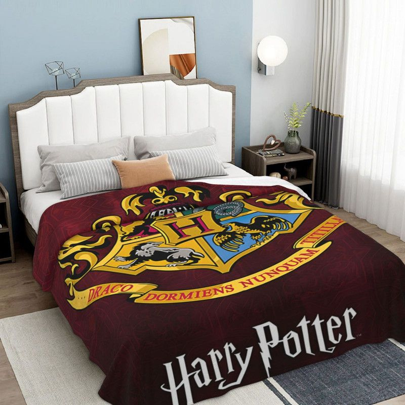 Harry Potter Плед 102x127 см фланель с фотопринтом геральдика разноцветный #1