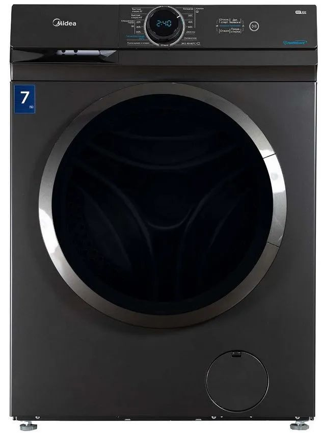 Midea Стиральная машина MF100W70/S-RU, черный #1