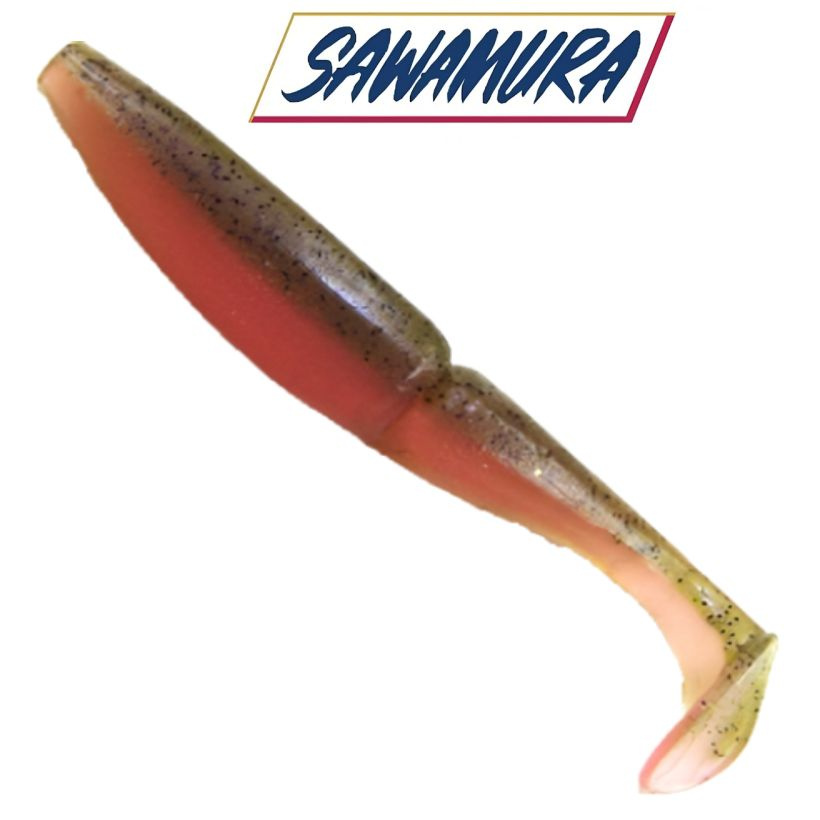 Приманка силиконовая Sawamura One'Up Shad 5", вес 12,5гр, цв. #061 / Мягкая приманка Савамура для джига #1