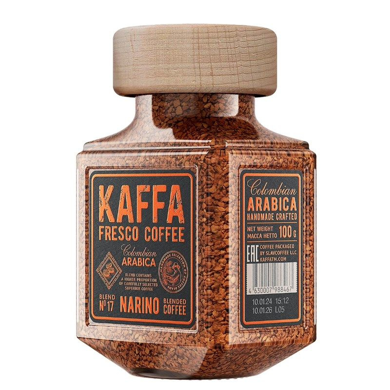 Кофе Kaffa Fresco Narino растворимый сублимированный, 100г #1