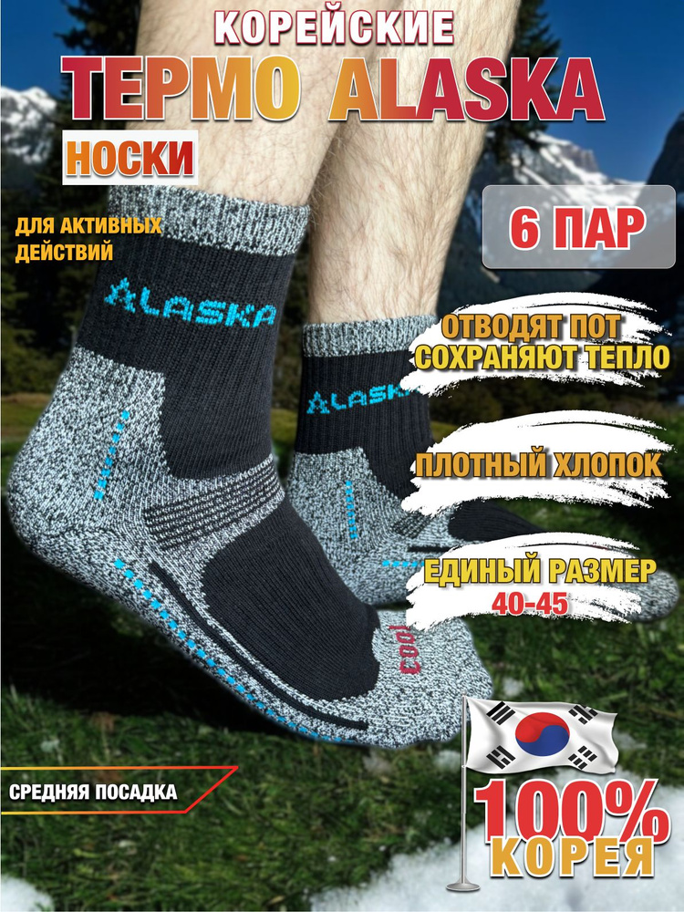 Термоноски ALASKA Оригинал, 6 пар #1