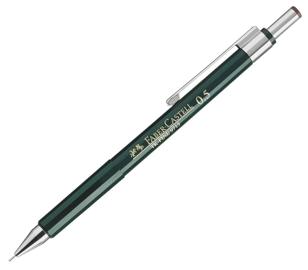 Механический карандаш FABER-CASTELL TK-FINE 9715 0.5 мм темно-зеленый корпус  #1