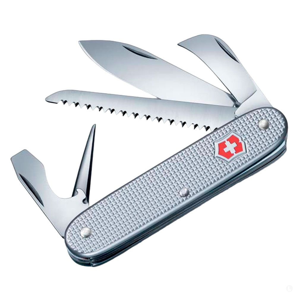 Victorinox нож Swiss Army 7 Alox, 93 mm, silver мультитул (93 mm, silver) #1