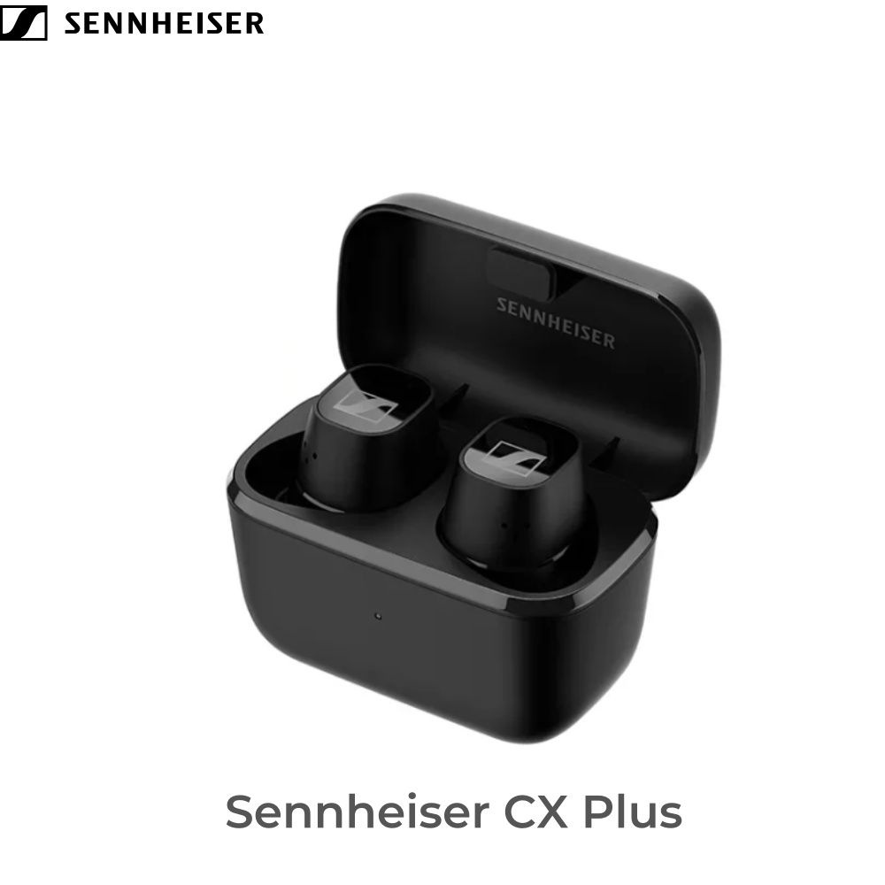 Sennheiser Наушники беспроводные с микрофоном Sennheiser CX Plus, Bluetooth, Радиоканал, черный  #1