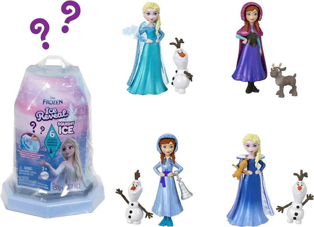 Замороженные игрушки принцессы Холодное сердце Mattel Disney Frozen Snow, маленькая кукла Ice Reveal #1