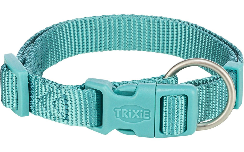 Ошейник "TRIXIE" для собак "Premium Collar", (L-XL): 40-65 cм /25 мм, цвет: аквамарин  #1