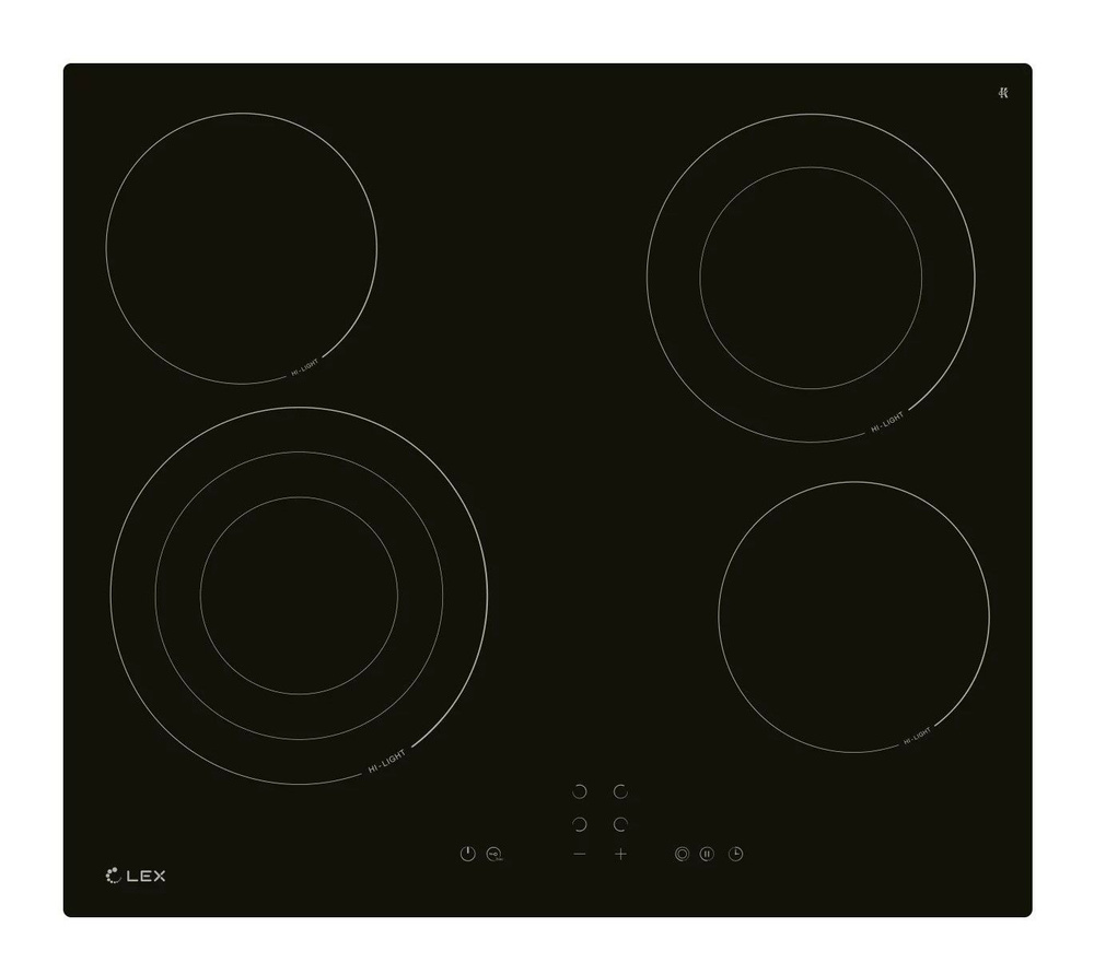 LEX Электрическая варочная панель EVH 642B BL, черный #1