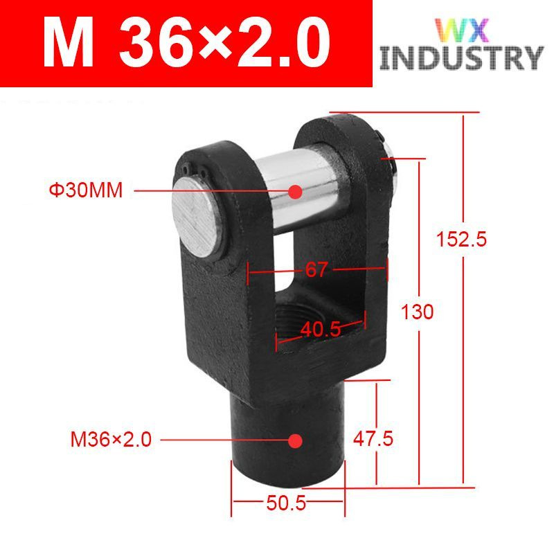 Шарнирное соединение наконечник для пневмоцилиндра Y-160/200(M36X2.0)  #1