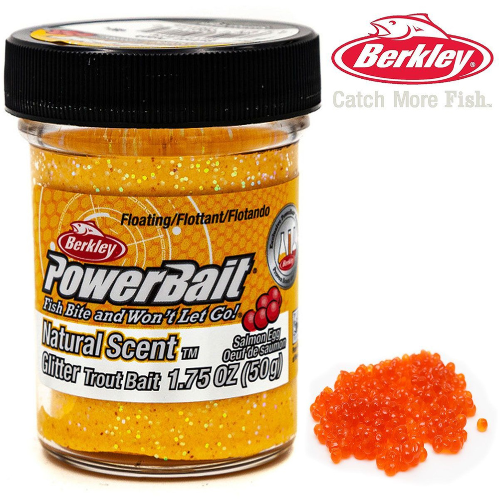 Паста Berkley PowerBait Natural Scent Trout Bait Salmon Egg 50g #1