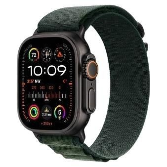 Умные часы Apple Watch Ultra 2 49 мм (2024) Black Case with Alpine Loop, Dark Green M #1