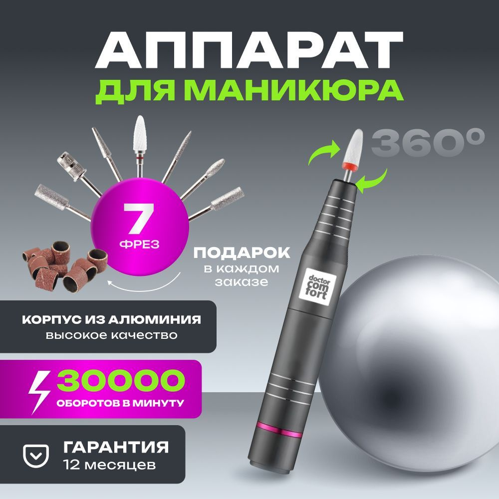 Doctor Comfort Аппарат для маникюра и педикюра проводной портативный ...