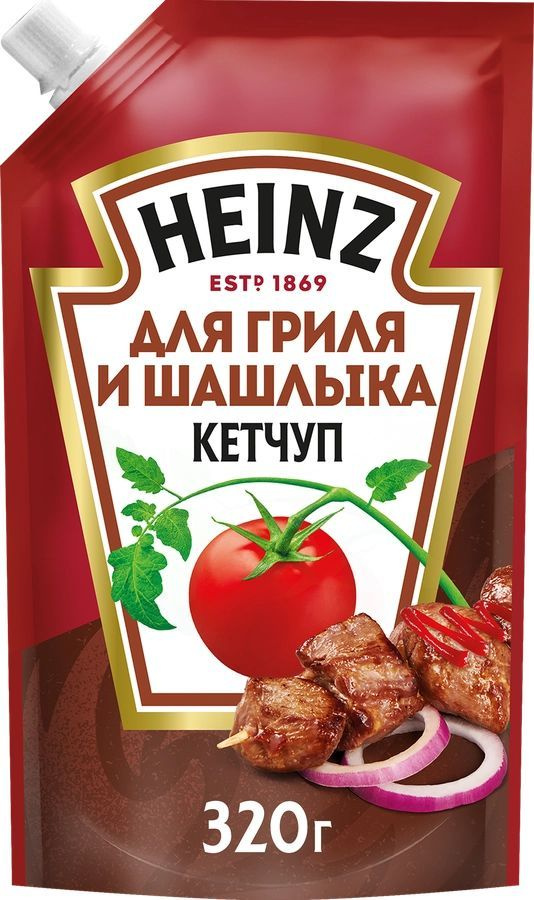 Кетчуп HEINZ Для гриля и шашлыка, 320г #1