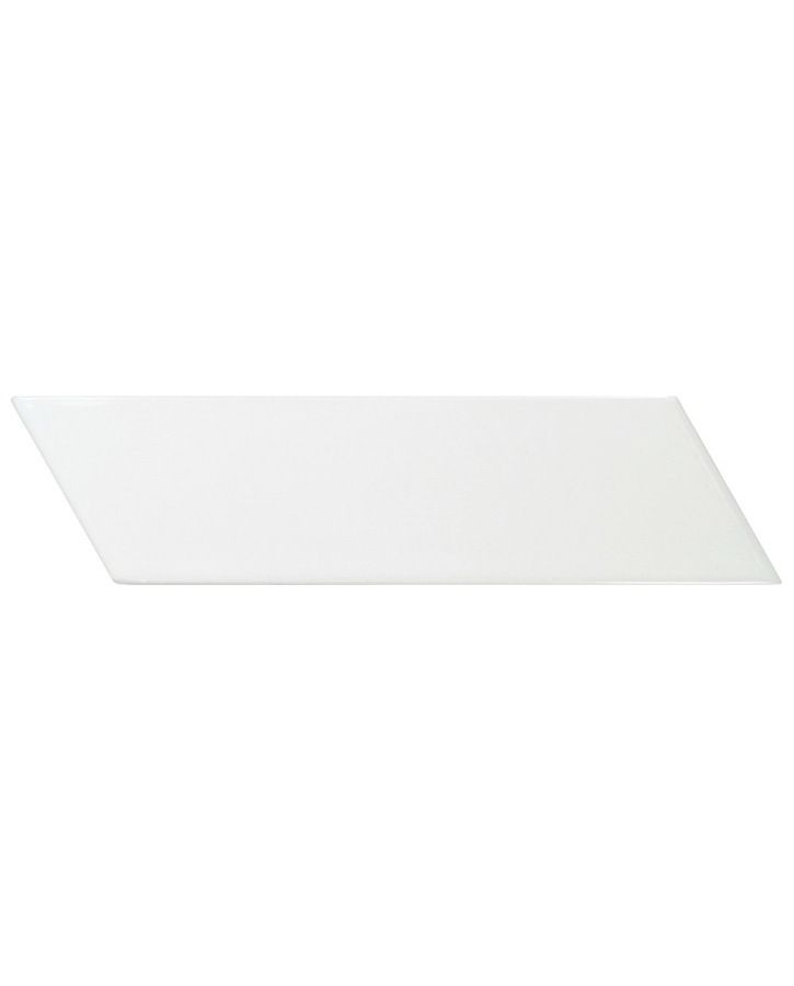 Equipe Chevron Wall 23361 White Matt Right Настенная плитка 18,6х5,2 см #1