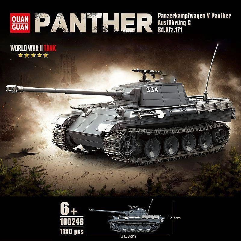 QUANGUAN 100246 Panther Ausfuhrung G Sd.Kfz.171 Tank Игрушки Кубики #1